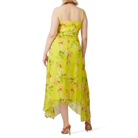 Harlyn Yellow Floral Printed V neck Dress XS - Picture 2 of 15